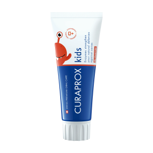 Children's toothpaste. kids strawberry. without fluoride. 60 ml